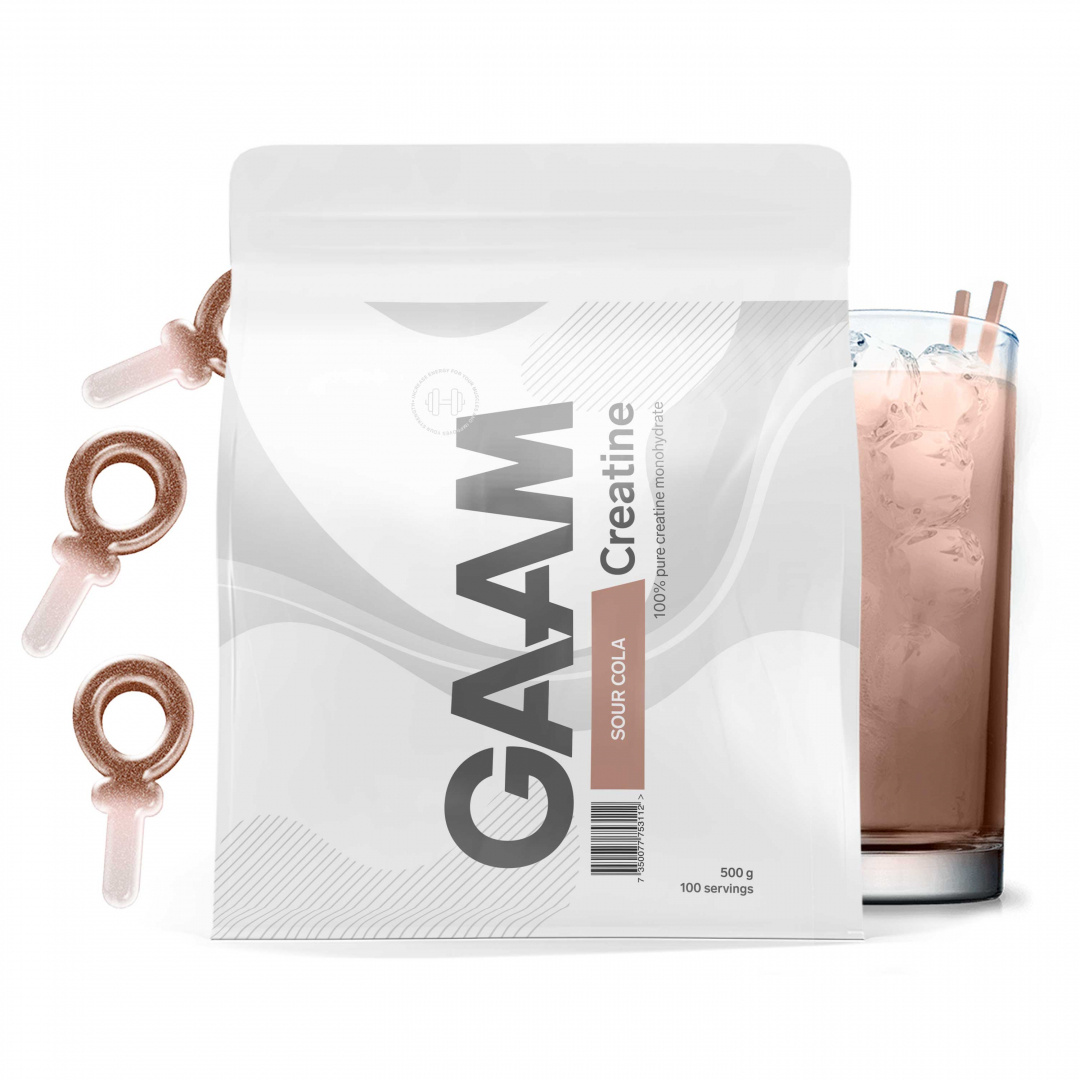 GAAM Candy Series Creatine 500 g i gruppen Kosttillskott / Kreatin / Kreatin monohydrat hos Proteinbolaget (PB-9509)